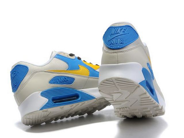 Nike Air Max Shoes Womens Gray/Blue/Yellow Online